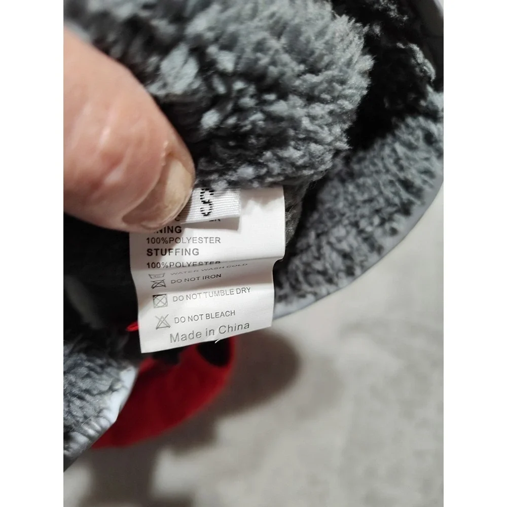 QBLEEV Dog Coat Small Red Reflective Fur Lined Warm‎ Adjustable Outdoor Walks